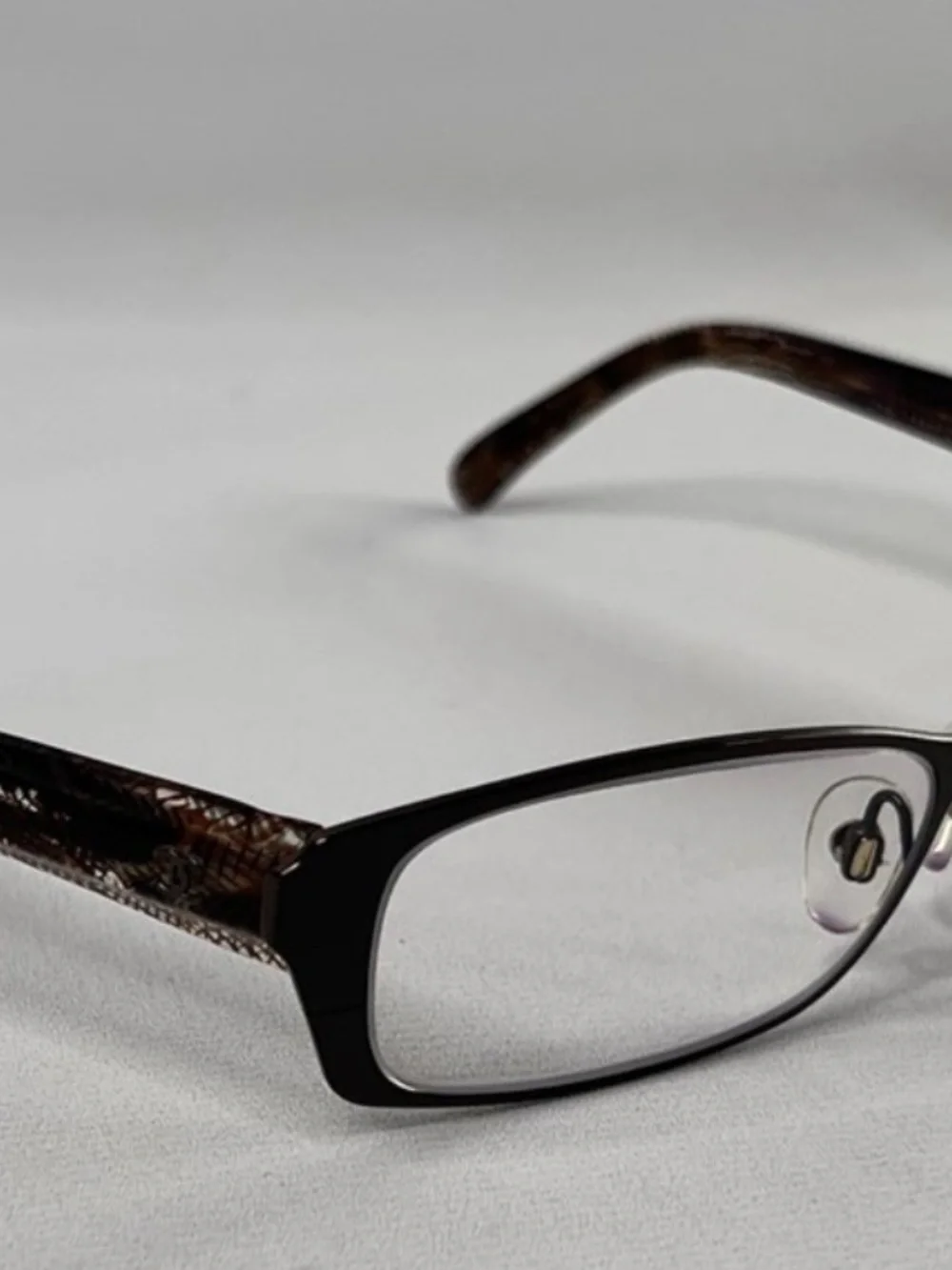 AUTHENTIC CHANEL CH 2149-T 407 Brown Titanium Eyeglasses w/ Case Made in Italy
